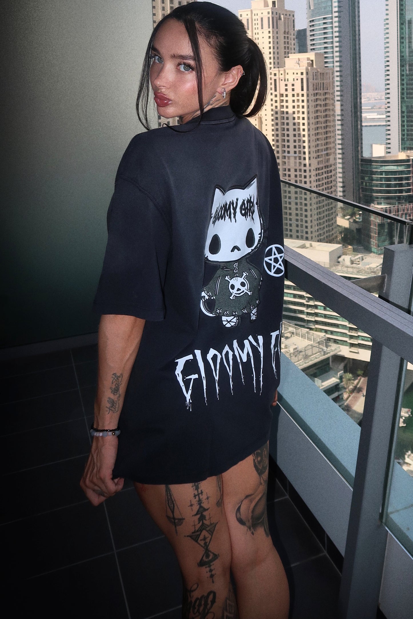 Hello Kitty demon slayer tee